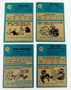 4 P.C.G. Football Cards