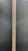 NEW LUXURY 10K ROSE GOLD MIAMI CUBAN 9.30 CARATS DIAMOND BRACELET