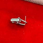 BRAND NEW LADIES 18K WHITE GOLD AND DIAMOND EARRINGS