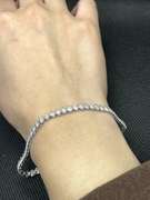 STUNNING NEW PEAR EARTH-MINED DIAMOND TENNIS BRACELET