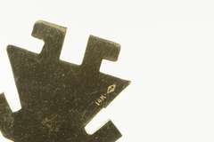 14K Yellow Gold Geometric Girl Cut Out Child Mothers Day Charm/Pendant