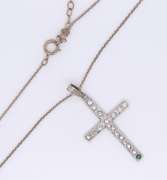 Vintage 925 Sterling Silver Cross Pendant on Chain