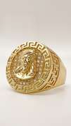 Men's 14kt Solid Yellow Gold & CZ Ring