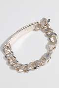 .925 Sterling Silver 13mm Curb Link ID Bracelet 9 Inches