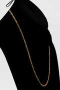 14k Yellow Gold-Hollow Figaro Link Chain 2.6mm Necklace 20"