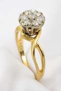 Classic Diamond Cluster Ring