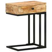 U-Shaped Side Table 17.7x11.8x24in Solid Mango Wood
