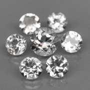 Mixed cut 7.65ct diamond white Topaz set