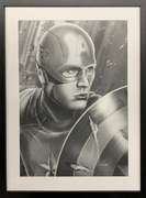 Captain America Cory Smith Hand Colored Print