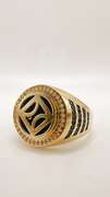 Men's 14kt Solid Yellow Gold & CZ Ring