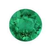 3MM ROUND ENHANCED GENUINE EMERALD LOOSE GEMSTONE