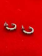 14K WHITE GOLD DIAMOND STUD EARRINGS