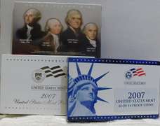 2007 PROOF Set, First Year of Presidential Dols