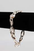.925 Sterling Silver 13mm Figaro Link Bracelet 9 Inches