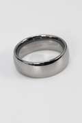 8mm Tungsten Carbide Mirror Finished Wedding Band Size 10