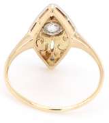 Vintage 0.15ctw European and Rose Cut Diamond Ring