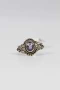 Sterling Silver Amethyst Gemstone Ring