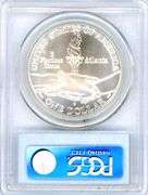 1995-D Olympic Track and Field BU Commemorative Silver Dollar in PCGS MS69