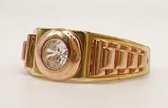 Men's 14kt Yellow & Rose Gold Ring
