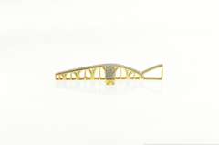 10K Yellow Gold 1.00 Ctw Pave Diamond Encrusted Cross Pendant