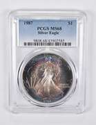 MS68 1987 American Silver Eagle PCGS