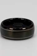 Men's Tungsten Carbide Two Gray Line Wedding Band Comfort Fit Ring Size 6
