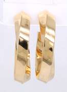 Tiffany & Co. Polished Oval Twisted Hoop Earrings