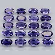 Collectors 4.05ct very best blue violet hue Iolite set