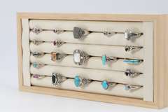 Sterling Silver Simulated Stone & Synthetic Opal Ring Lot