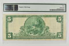 1902 $5 Danville Nat'l Currency Large Note CH#1985 FR# 602 PMG 30 VF