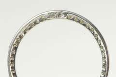 10K White Gold Round Diamond Circle Classic Journey Symbol Pendant