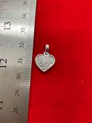 14K WHITE GOLD AND DIAMOND PENDANT