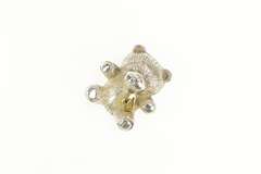 Sterling Silver 18k Gold Two Tone Teddy Bear Stuffed Charm/Pendant