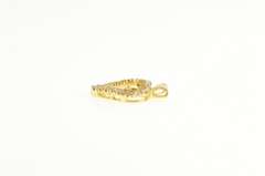 14K Yellow Gold Diamond Heart Love Symbol Classic Pendant