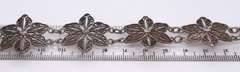 Sterling Silver Flower Link Bracelet