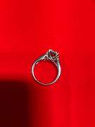 CERTIFIED LADIES 14K WHITE GOLD AND DIAMOND RING