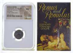 AU AD 330-340 Roman Empire Constantinian - AE 3/4 (Bi Nummus) - NGC