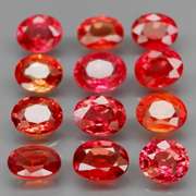 Brilliant 4.54ct fancy orange Songean Sapphire set