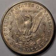 1902-O Morgan Silver Dollar, Circulated With Luster.