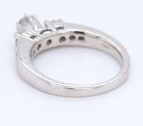 Divine White Gold Diamond Engagement Ring with Matching Band