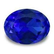 8X10MM OVAL CREATED BLUE SAPPHIRE