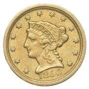 1850-D $2.50 Liberty Head Gold Quarter Eagle