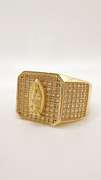 Men's 14kt Solid Yellow Gold & CZ Ring