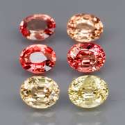 Spooky! 3.22ct fancy orange Songean Sapphire set