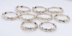 Group Lot of 9 Vintage 925 Sterling Silver Dolphin Bands