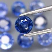 Heated only top blue 2.78ct Sapphire set