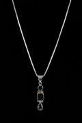 Sterling Silver Green Amethyst Pendant