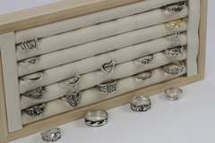 Sterling Silver Curated Ring Assortment Various Sizes & Styles (20 Ring Lot)