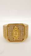 Men's 14kt Solid Yellow Gold & CZ Ring