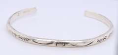 Vintage 925 Sterling Silver Cuff Bangle